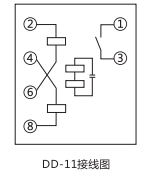 DD-11/50接地继电器内部接线图
